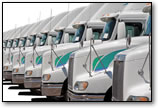 truck fleet on lot