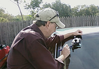Mark Huckle Repairing a Windshield