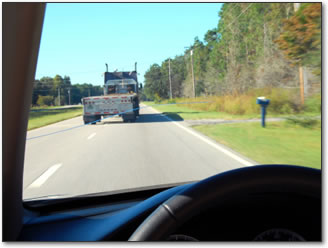 large crack across windshield in driver's line of vision